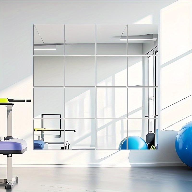 Home Gym Rental - Autocollants miroir acryliques artistiques 4 pièces