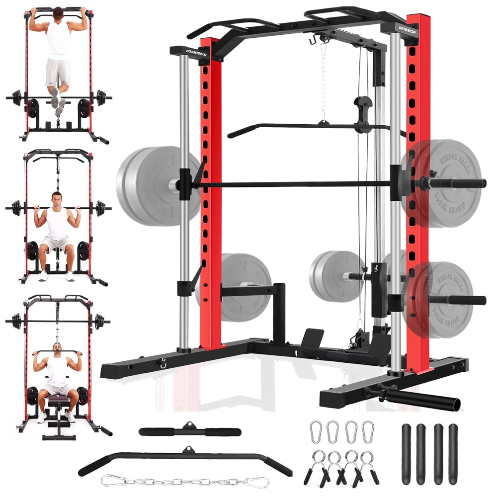 Home Gym Lat Pulldown Machine - Station de musculation tout-en-un avec barre