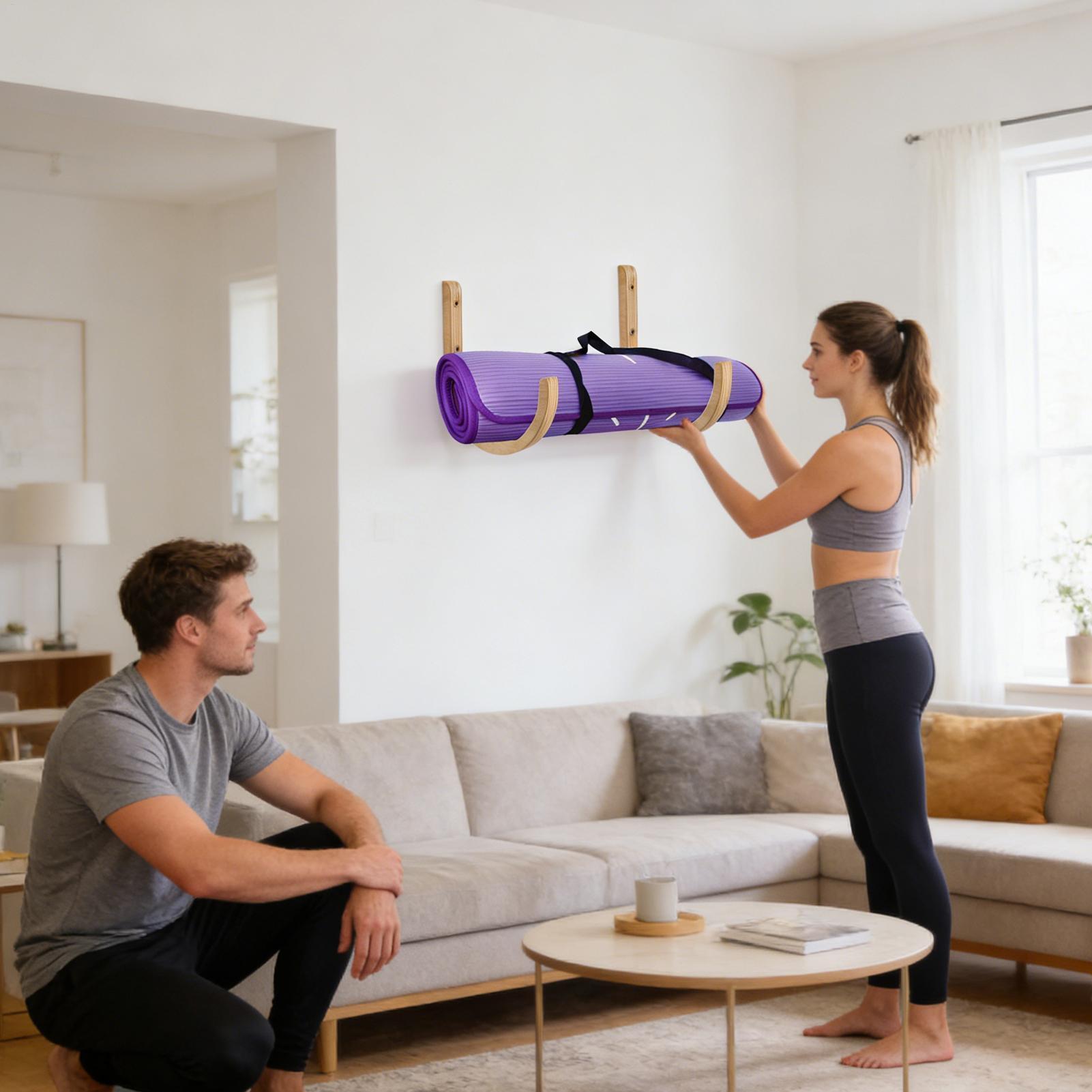 Home Gym Yoga Mat Storage - Organisateur de tapis de yoga, 2