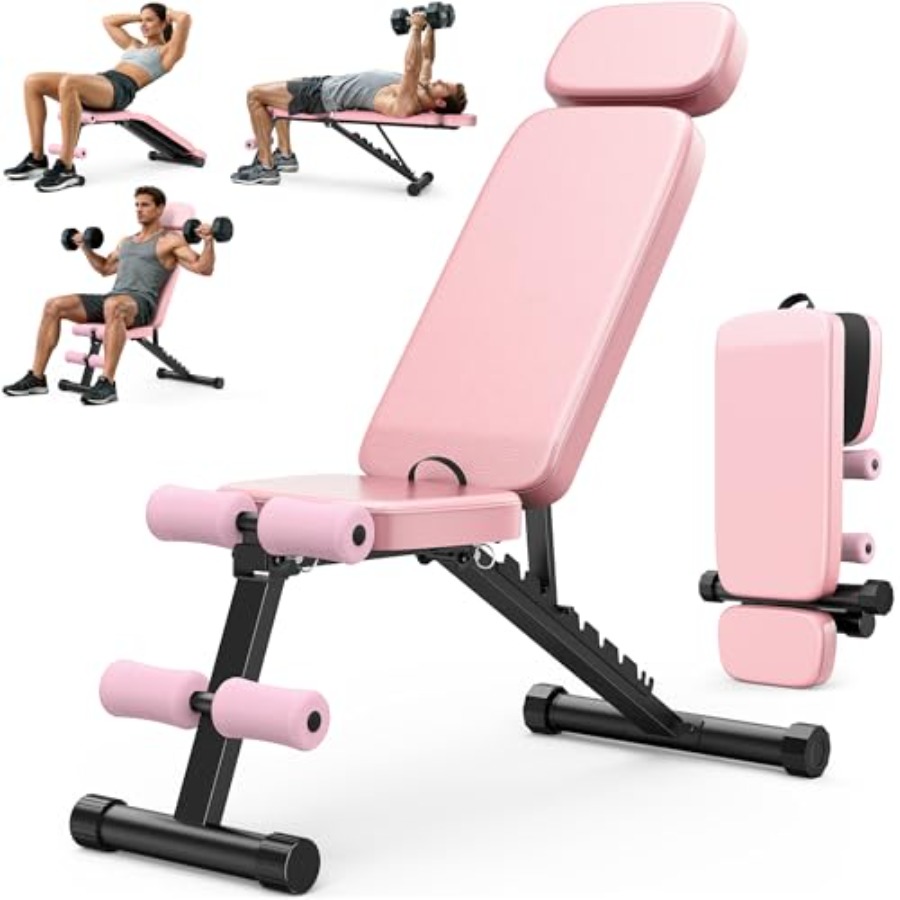 Home Gym Weight Bench - Banc de musculation réglable avec 10