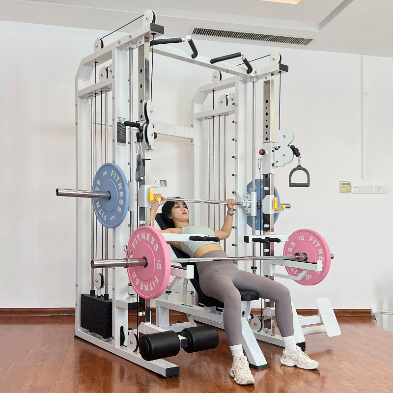 Home Gym With Smith Machine - Rack de musculation multifonctionnel pour entraînement