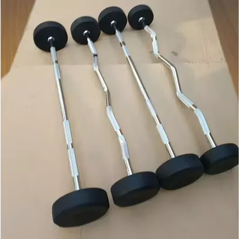 Barbell Curl Bar - Ensemble de barres d'haltères fixées avec