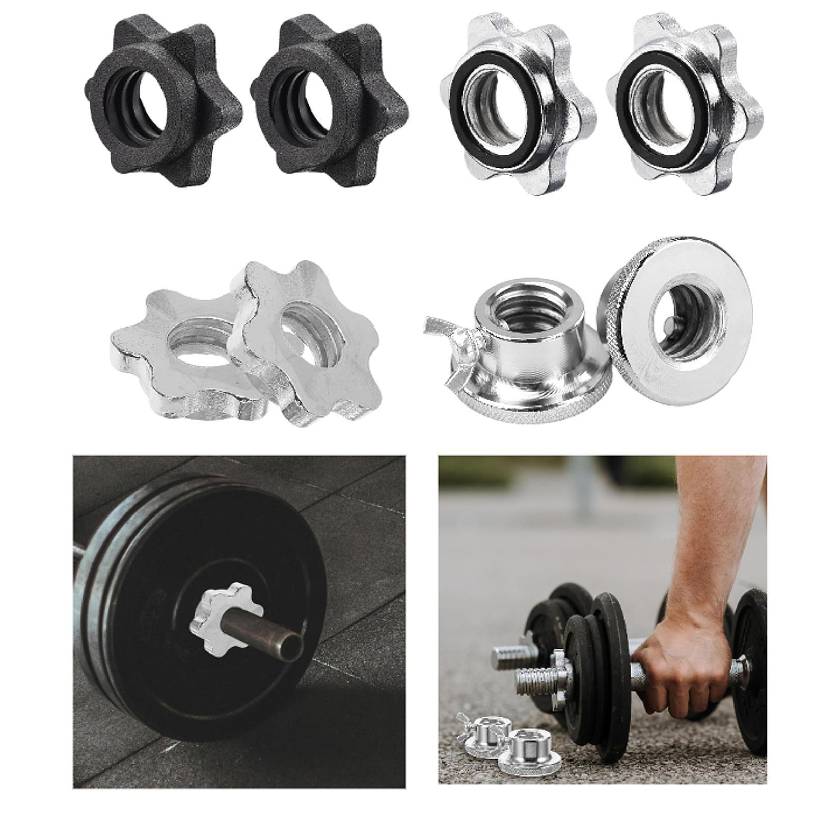 Home Gym Dumbbell Workout - Colliers d'haltères à vis en acier,
