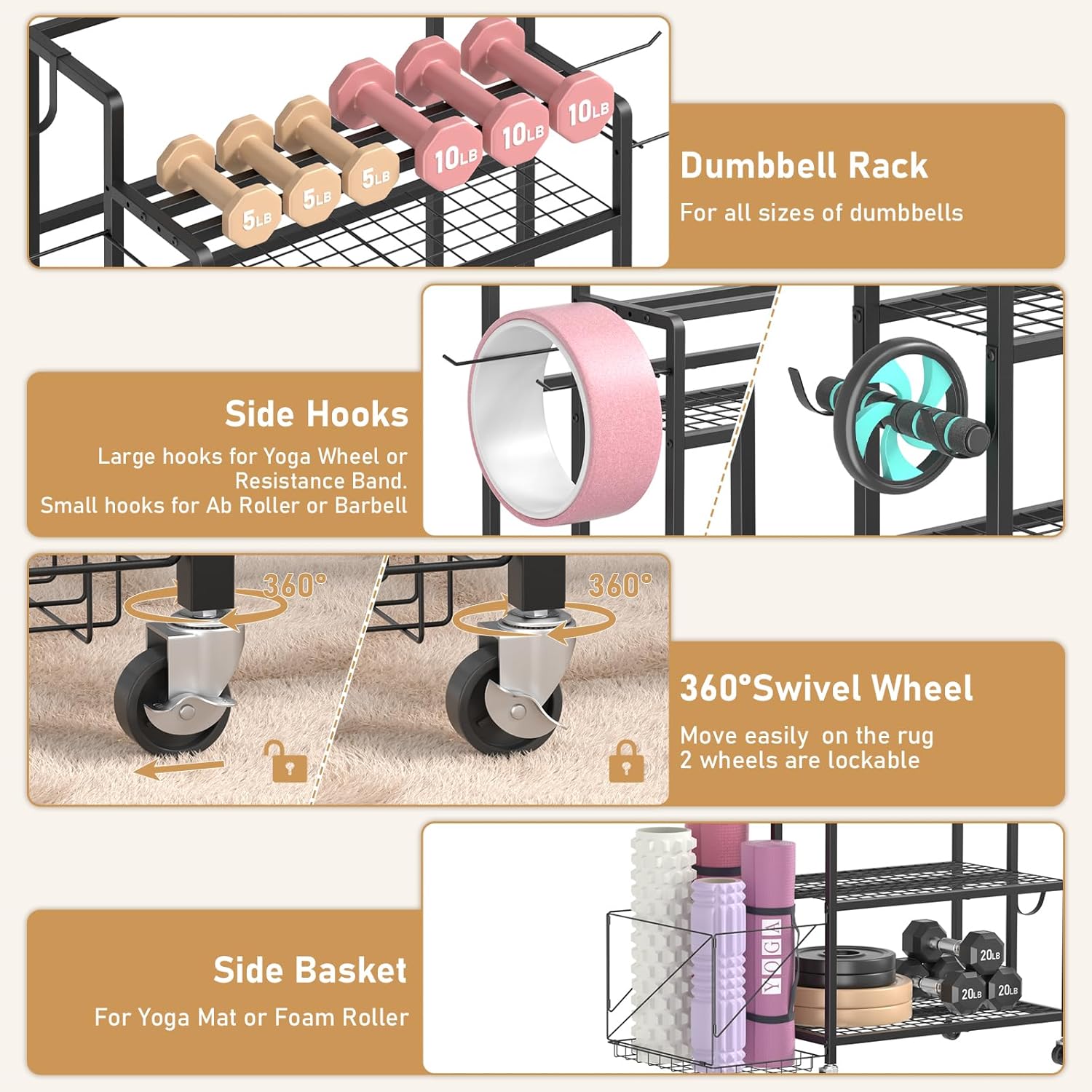 Rangement pour salle de sport  - Home Gym Workout avis et prix