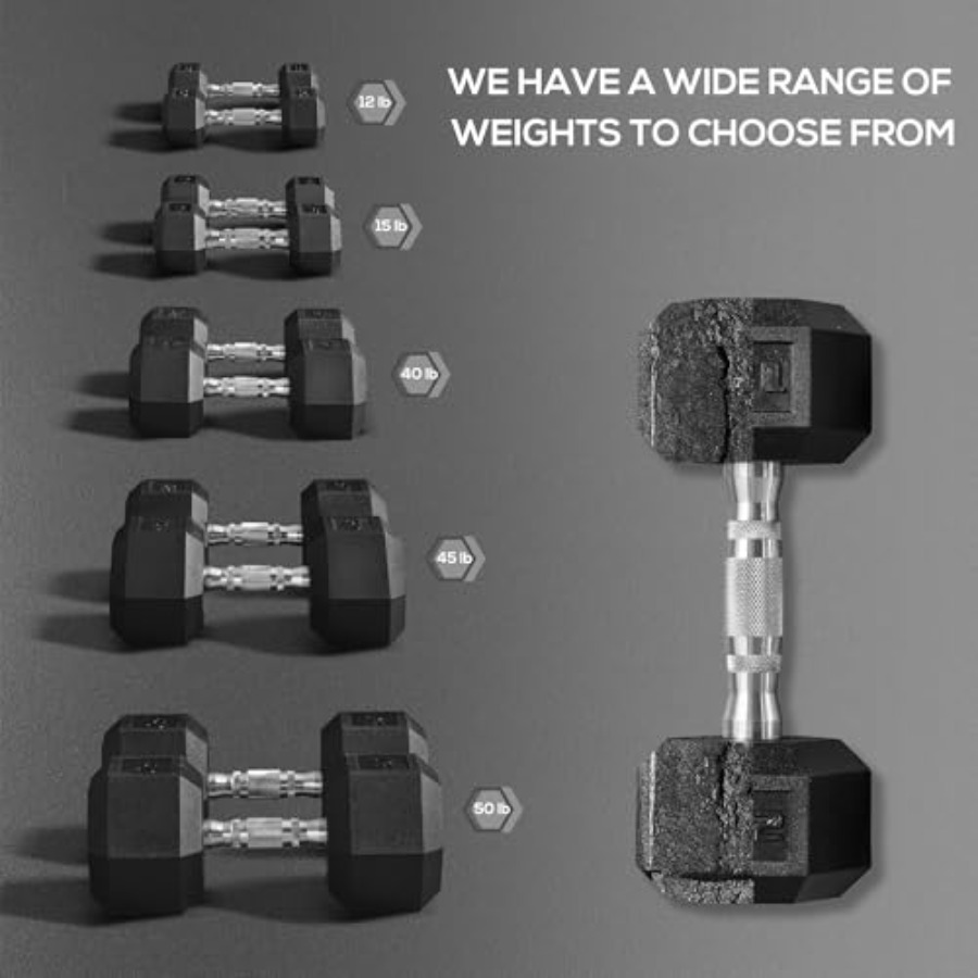 Ensemble d'haltères en caoutch - Home Gym Dumbbell Workout avis et prix