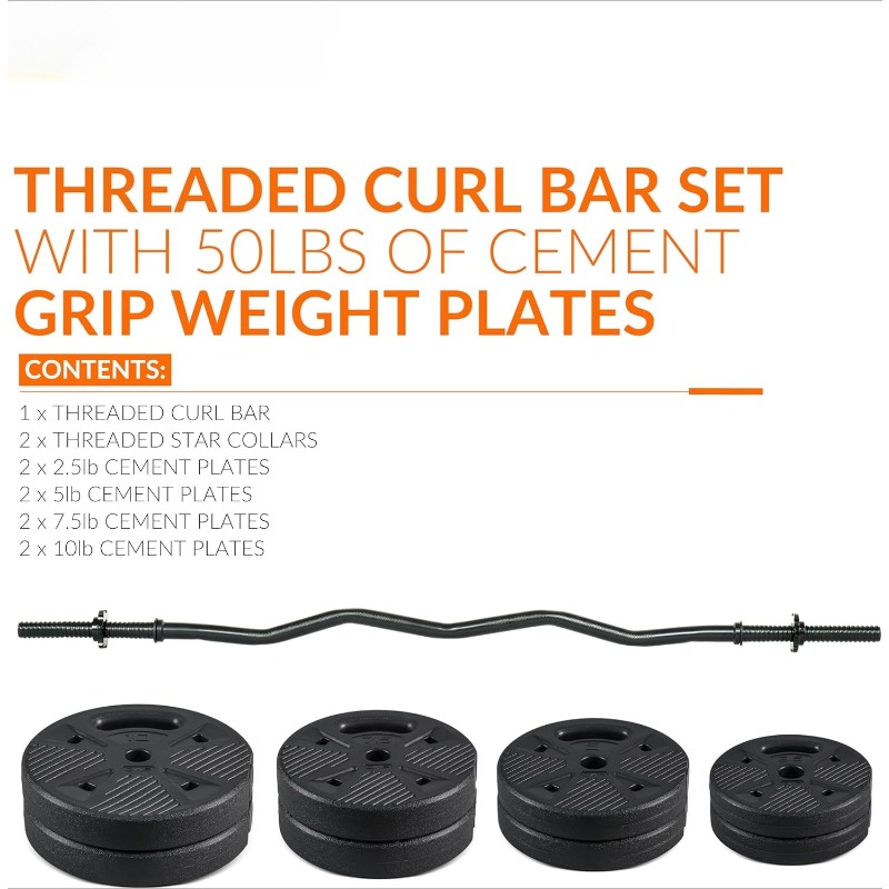 Ensemble de barres EZ Curl ave - Barbell Curl Bar avis et prix