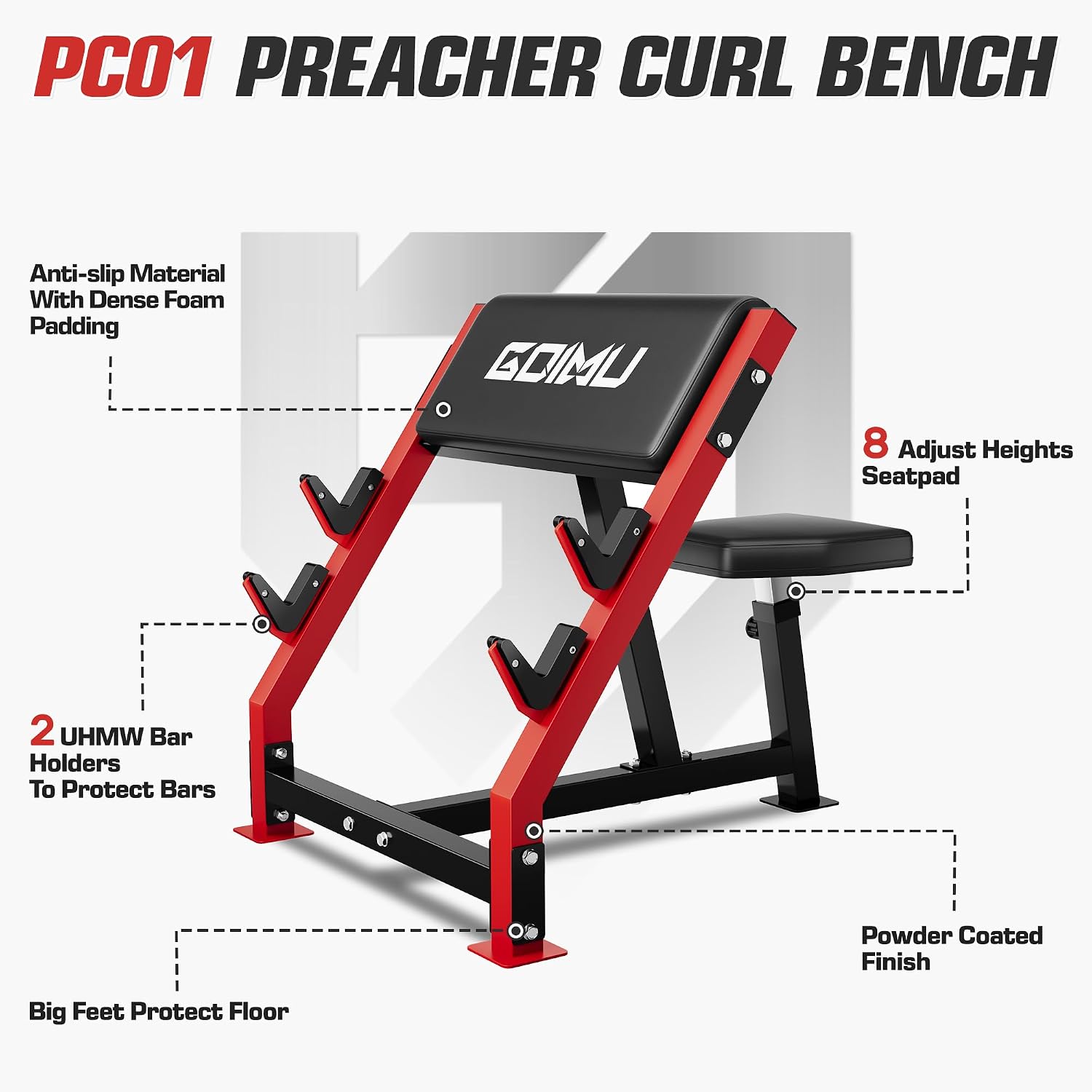 Banc de musculation réglable p - Barbell Curl Bar avis et prix