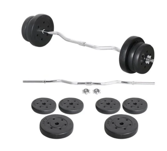 Ensemble haltères et barres de - Barbell Curl Bar avis et prix