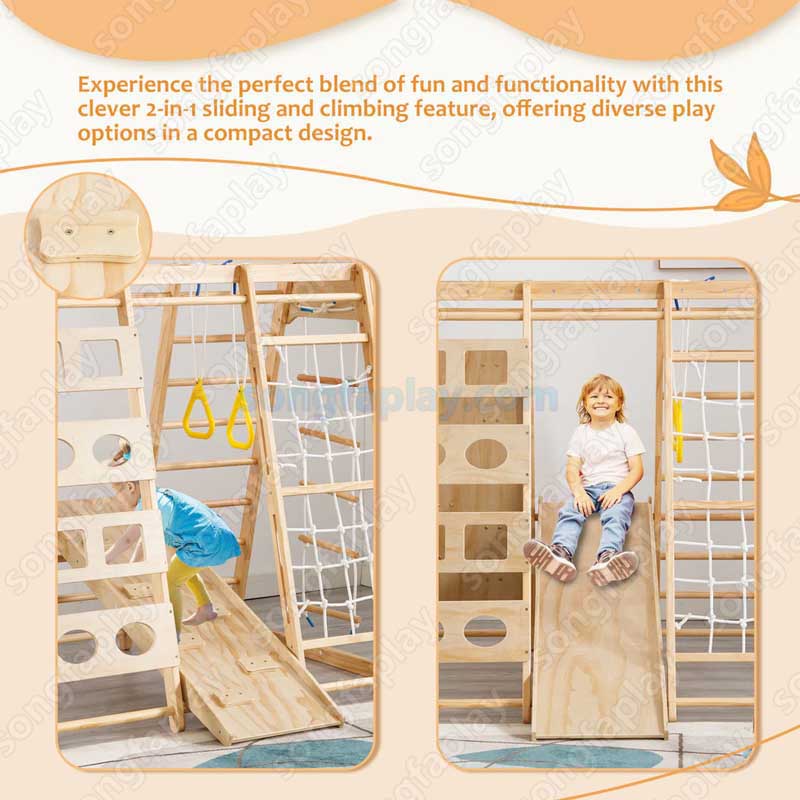 Structure d'escalade en bois p - Home Gym For Toddlers avis et prix