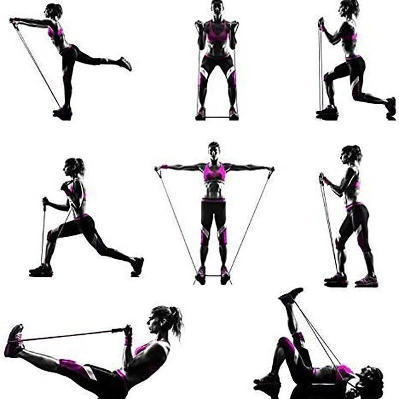 Bandes de résistance avec poig - Home Gym Leg Press avis et prix