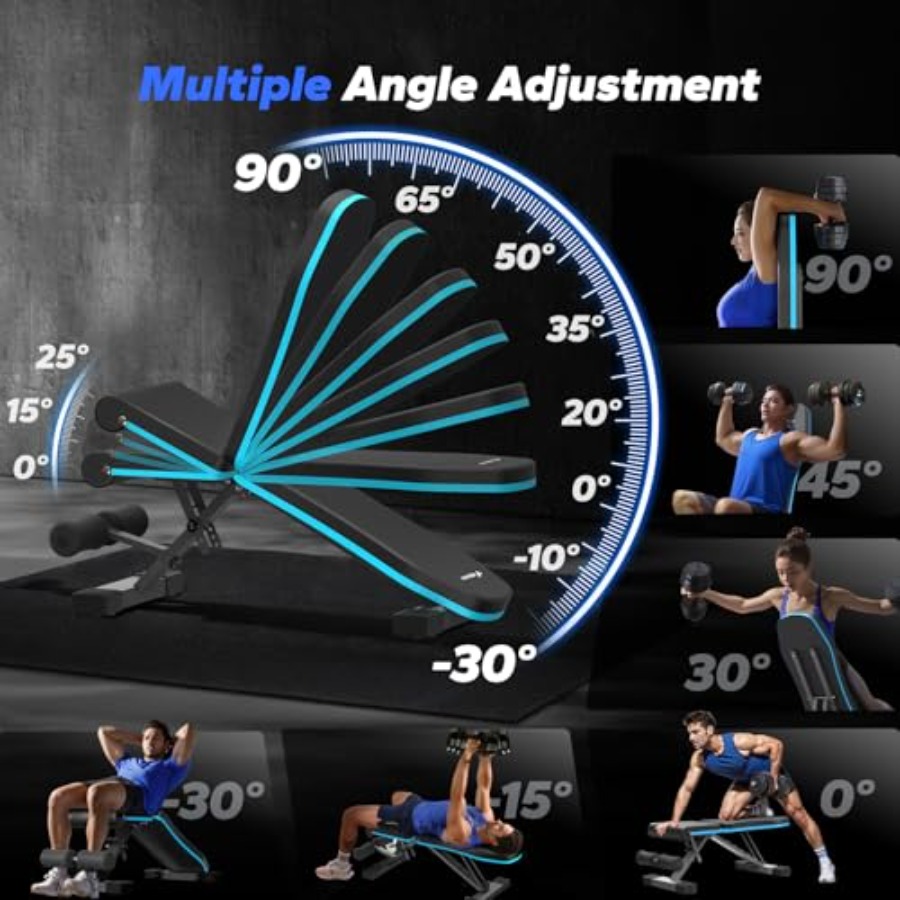 Banc de musculation pliable po - Home Gym Weight Bench avis et prix