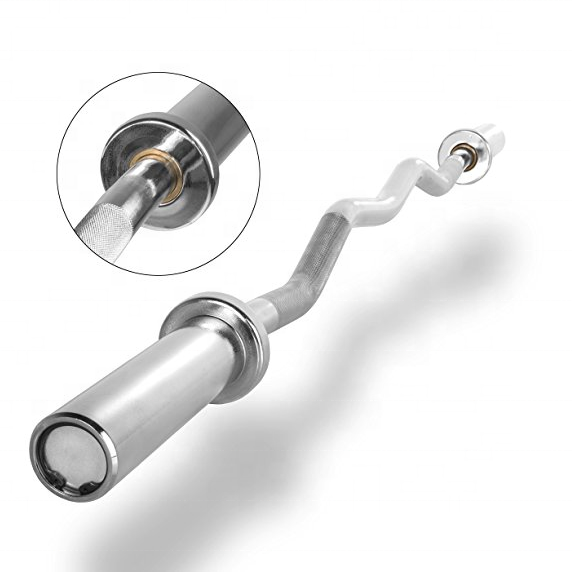 Barre de musculation chromée d - Barbell Curl Bar avis et prix