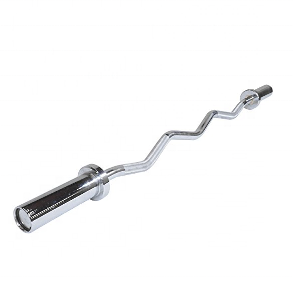 Barre de musculation chromée d - Barbell Curl Bar avis et prix