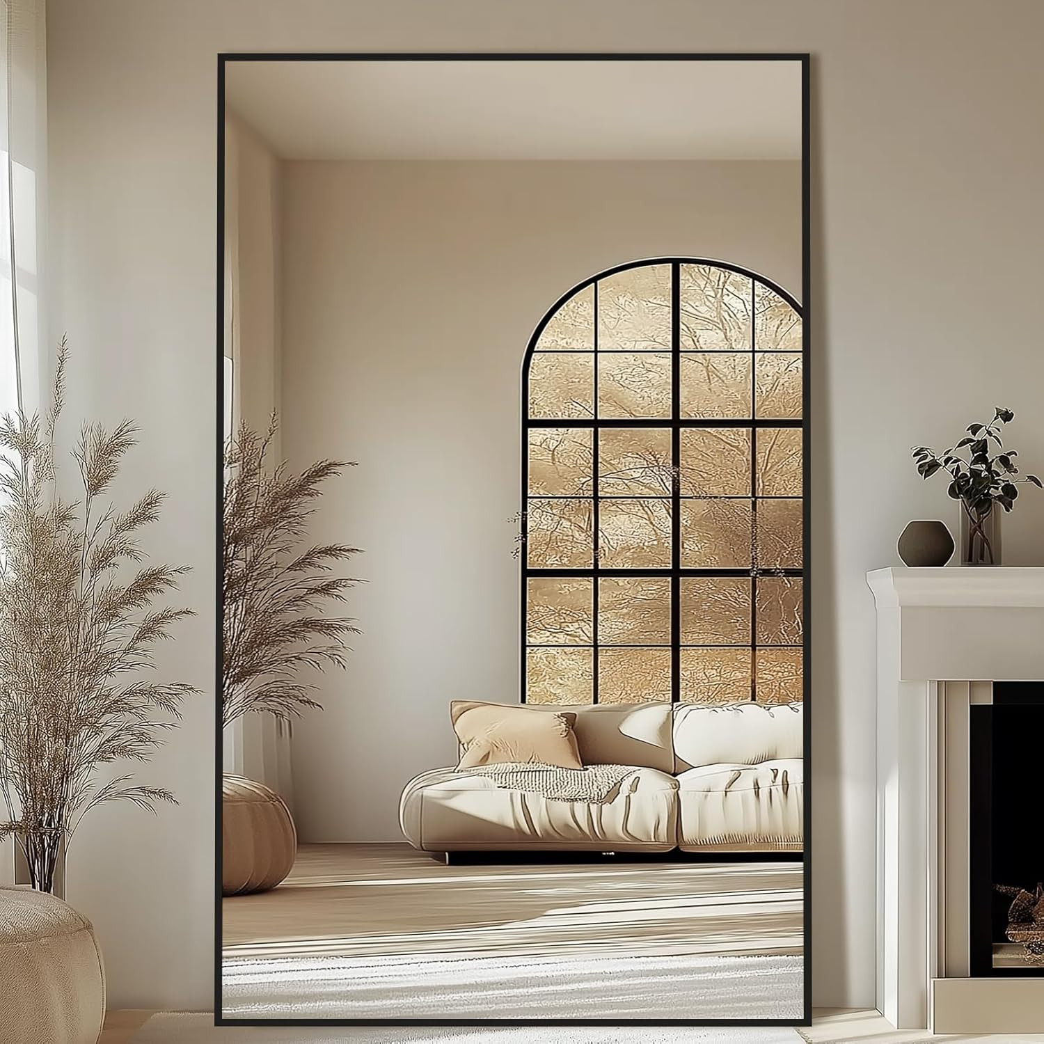 Grand miroir sur pied de 72