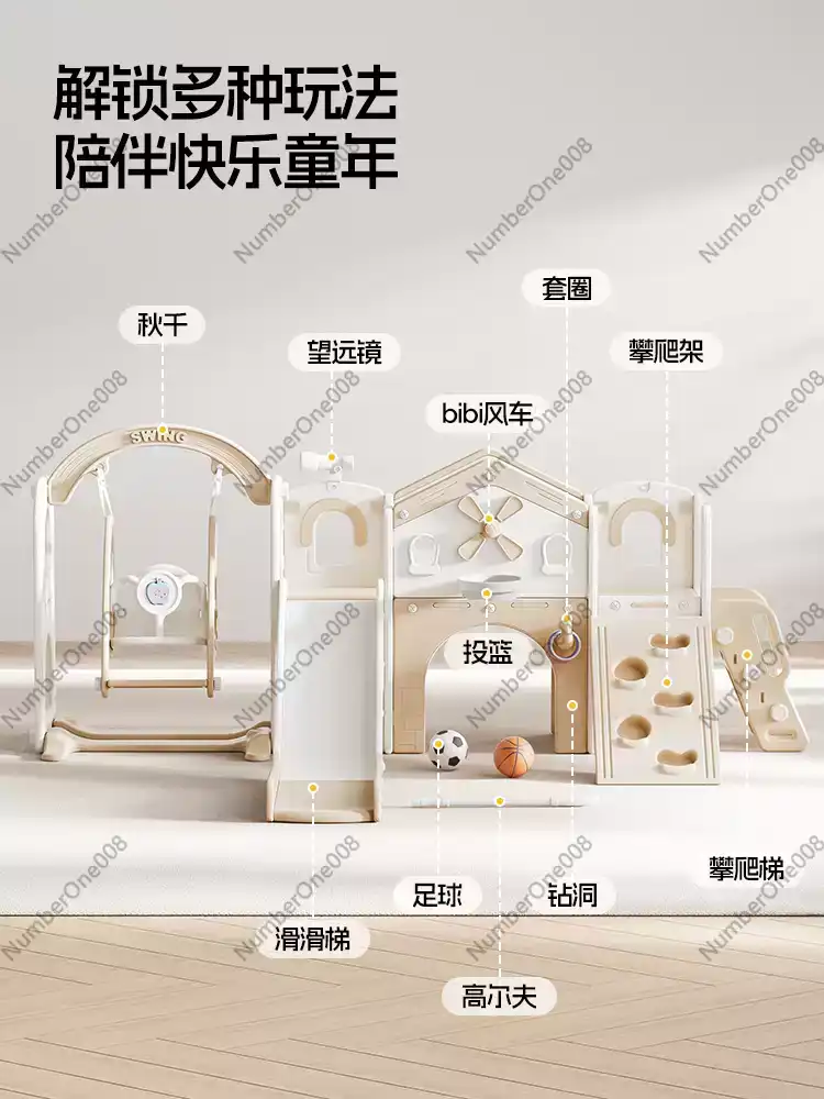 Ensemble toboggan et balançoir - Home Gym For Toddlers avis et prix