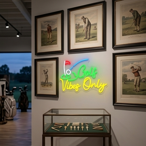 Enseigne néon Golf Vibes Only  - Home Gym Vibes avis et prix