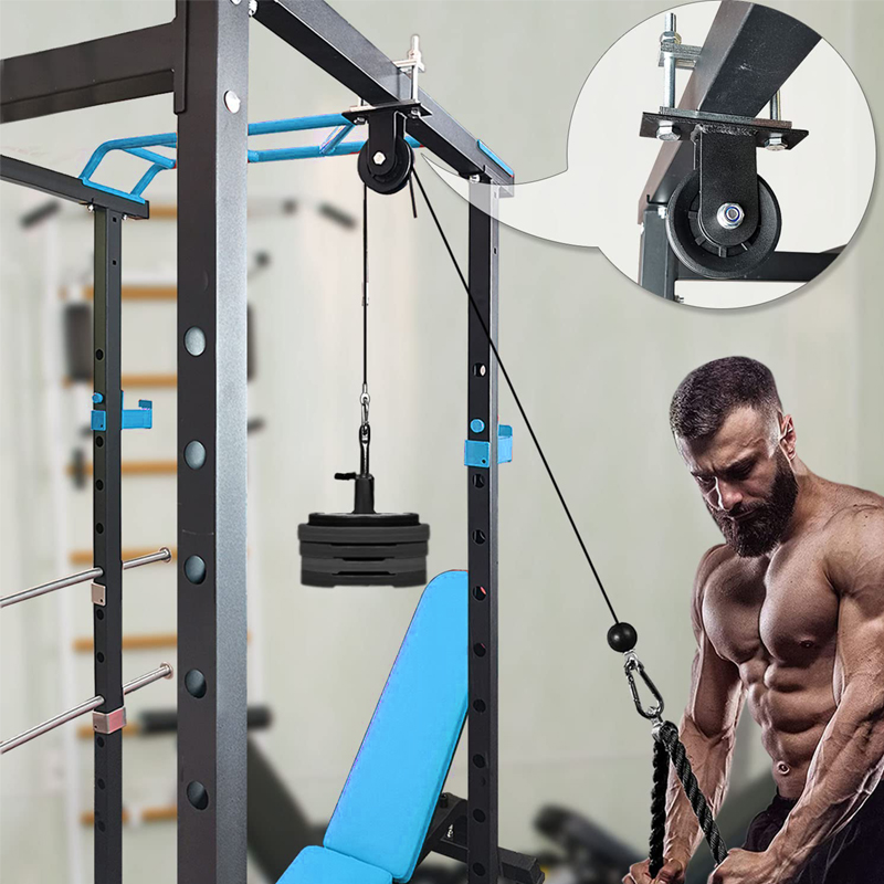 Système de poulie robuste – Ma - Home Gym Lat Pulldown Machine avis et prix
