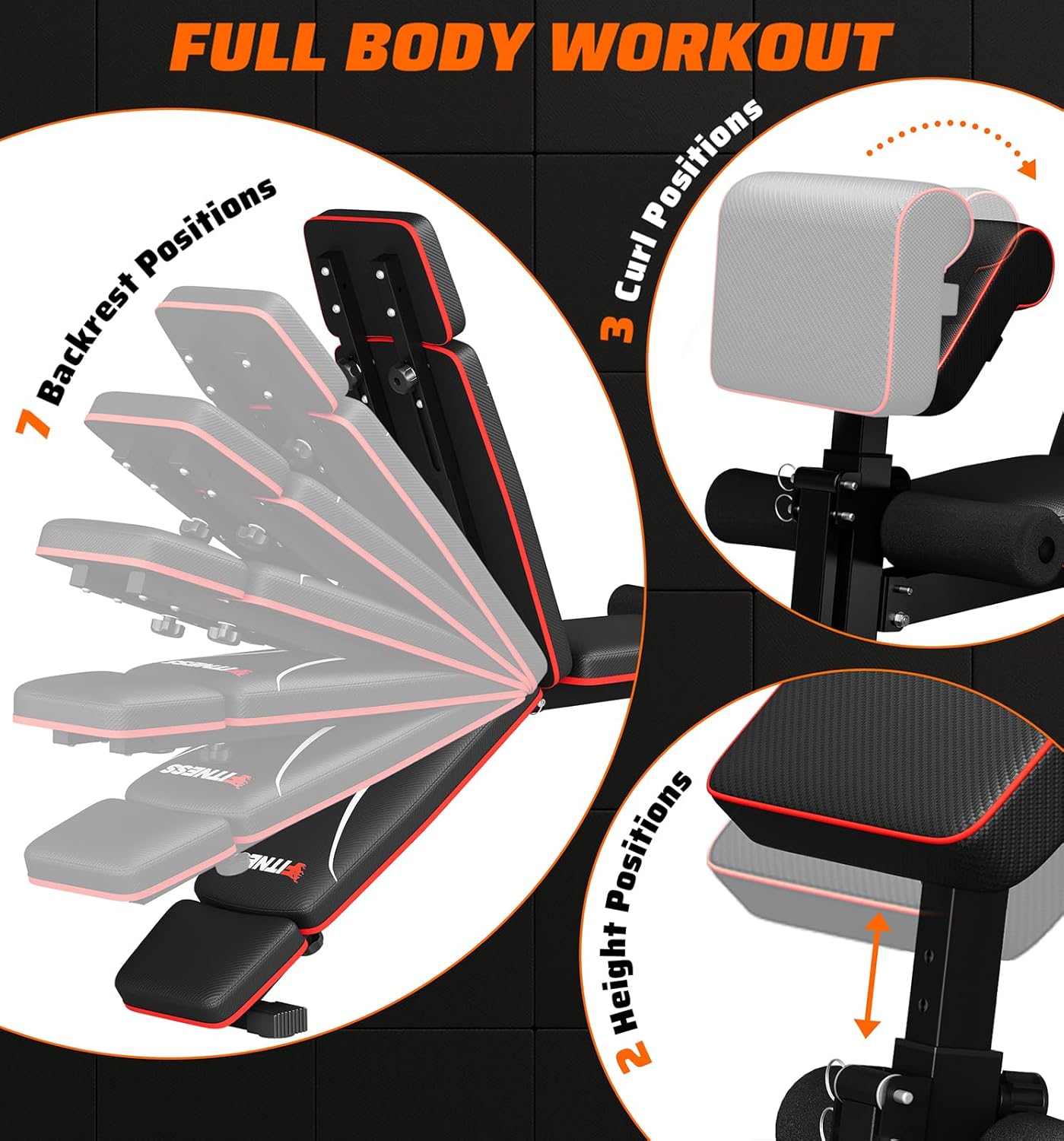 Banc de musculation pliable po - Home Gym Weight Bench avis et prix