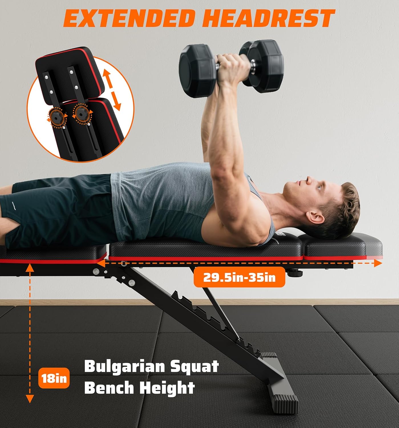 Banc de musculation pliable po - Home Gym Weight Bench avis et prix